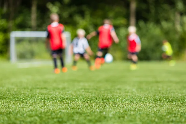 Barn fotboll oskärpa — Stockfoto