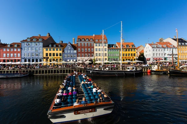 Čtvrti Nyhavn v Kodani — Stock fotografie