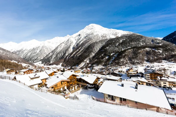 Soelden resort de esqui — Fotografia de Stock