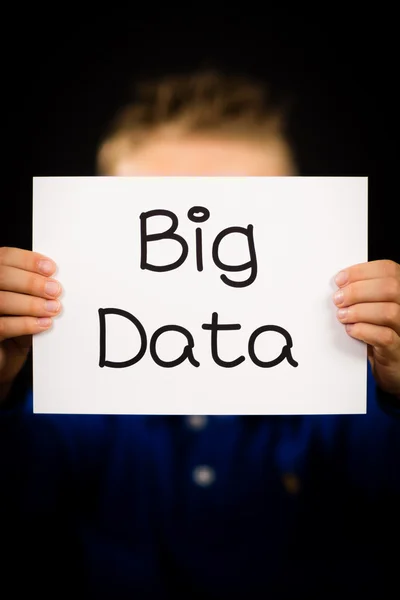 Person holding Big Data sign — Stock Photo, Image