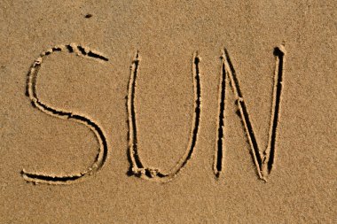 kuma çizilmiş kelime güneş