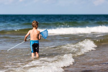 oğlan Balık ağı ile