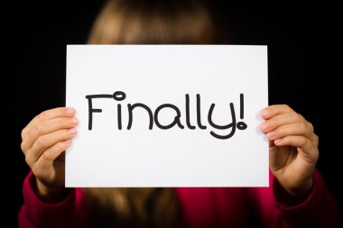 Son olarak tutma Çocuk imzalamak