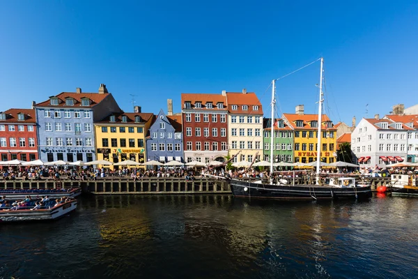 Dzielnicy Nyhavn w Kopenhadze — Zdjęcie stockowe