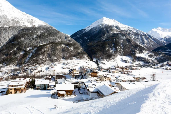 Soelden resort de esqui — Fotografia de Stock