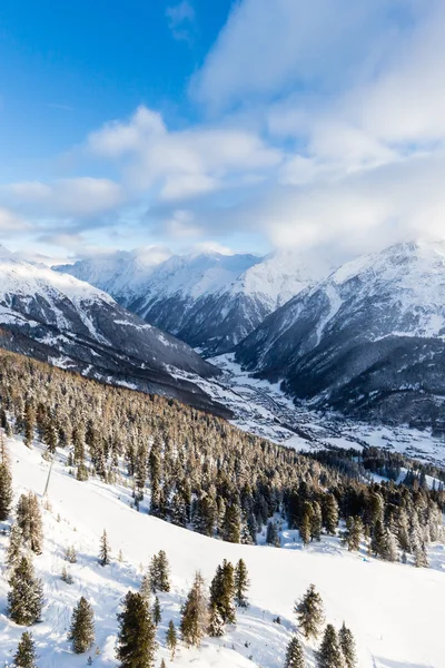 Soelden no vale pitztal — Fotografia de Stock