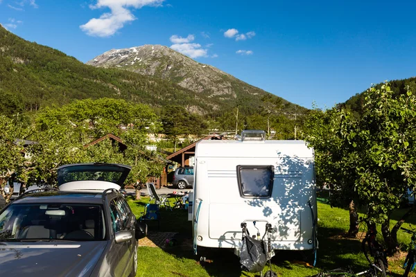 Campeggio in Norvegia — Foto Stock