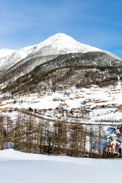 Soelden no vale Pitztal — Fotografia de Stock