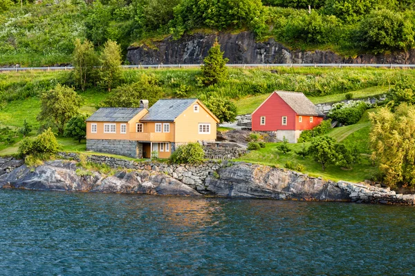 Case vacanze norvegesi — Foto Stock