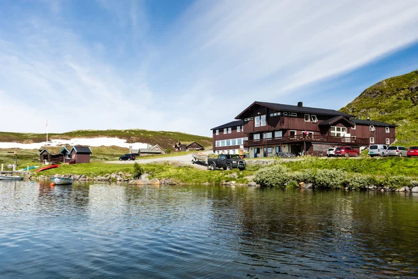 Bergsjostolen mountain lodge w Norwegii — Zdjęcie stockowe