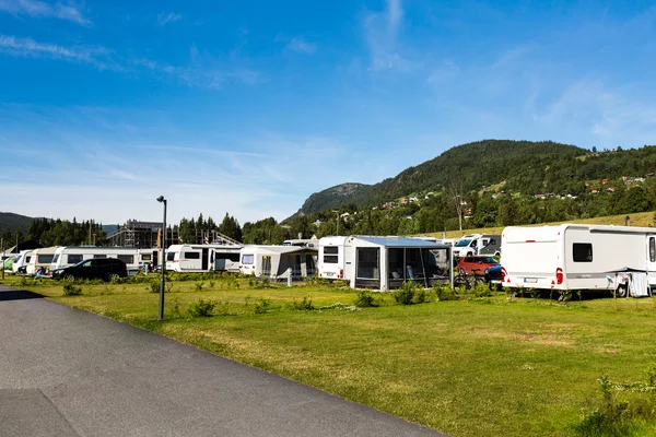 Campingplatz in Norwegen — Stockfoto