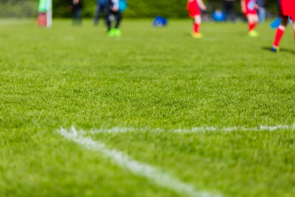 Boys soccer match blur — Stock Photo, Image