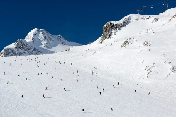 Großes Skigebiet — Stockfoto