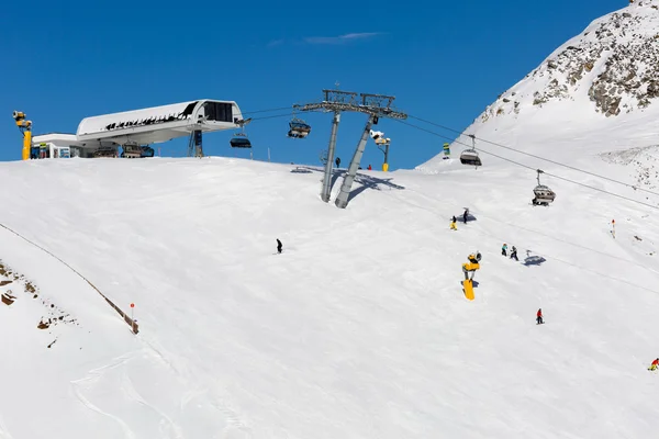 Pista da sci a Solden — Foto Stock