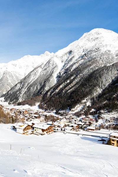 Skidorten Soelden — Stockfoto