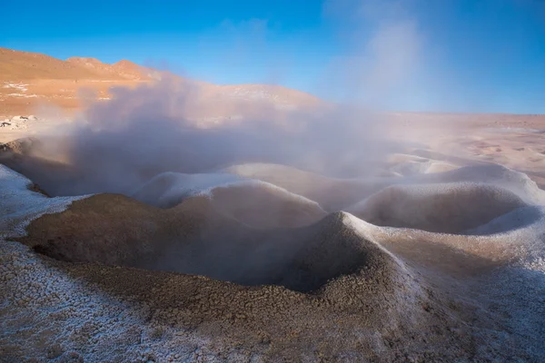 在高原火山喷气口 — 图库照片