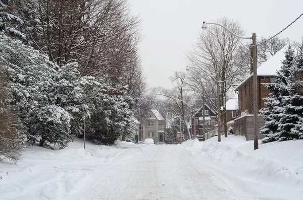 Winter straat in Toronto — Stockfoto