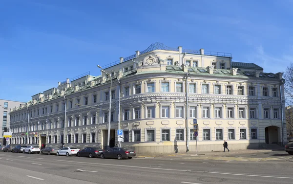 Centro de negocios Palazzo en Tsvetnoy, Tsvetnoy Boulevard, casa 16 / 1, arquitecto Manohin, construido en 1880 en el estilo arquitectónico "barroco" —  Fotos de Stock