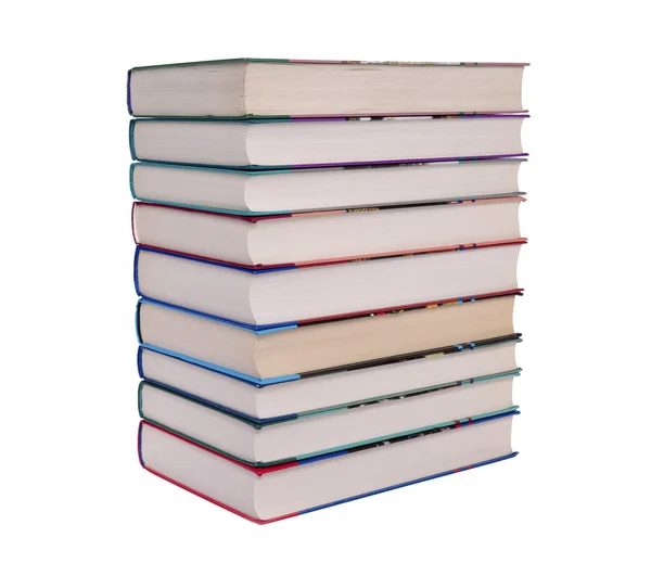 Stack of books on a white background — Stock Photo, Image