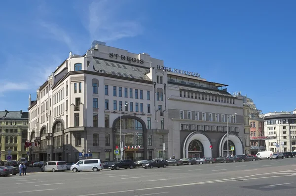 The five-star St. Regis Moscow Nikolskaya, Nikolskaya street, 12 — Stock Photo, Image