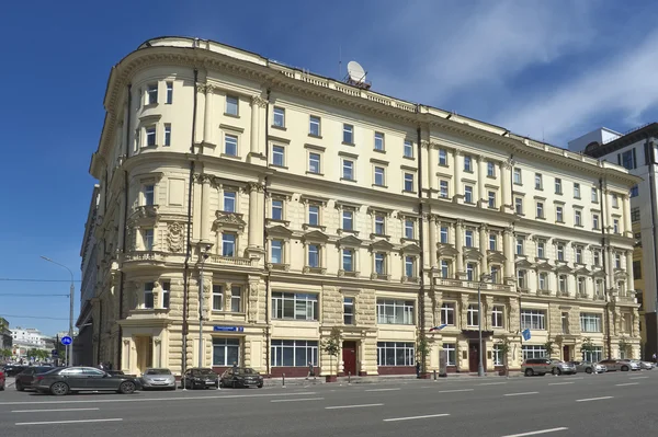 収益性の高い家と中央バス Khludovs、1889 年劇場レーン、3、建物 2、現在の建物であるロシアの状況緊急事態省 — ストック写真