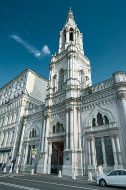 Moskova, Rusya - 21 Haziran 2012: Srednye Sadovniki 'deki Aziz Sophia Kilisesi, tarihi eser, 17. yüzyıl