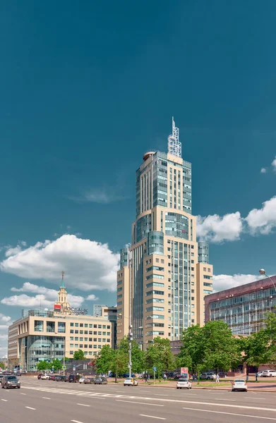 Modern High Rise Business Center Domnikov View Academician Sakharov Avenue — Stock Photo, Image