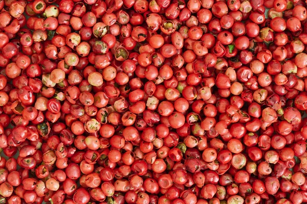 Pink Peppercorn Background Close — Stock Photo, Image