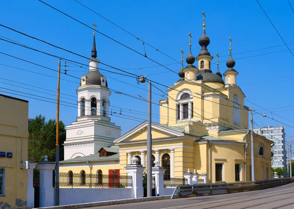 Iglesia Intercesión Santísima Virgen María Krasnoye Selo Calle Nizhnyaya Krasnoselskaya — Foto de Stock