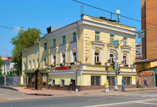 Bakuninskaya Street Vista Una Antigua Casita Tres Pisos Construida 1917 —  Fotos de Stock