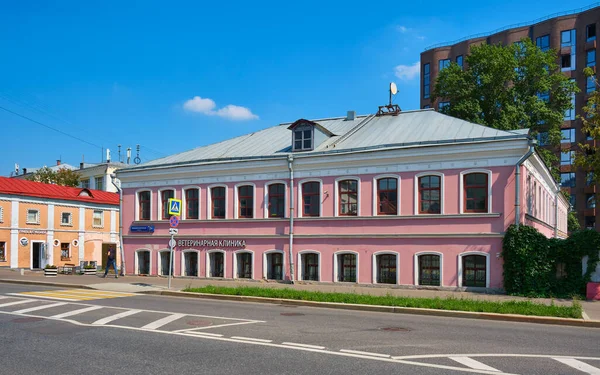 Shurov Egykori Kereskedőház Bolshaya Pochtovaya Utcán Moszkvában 1798 Látnivaló Moszkva — Stock Fotó