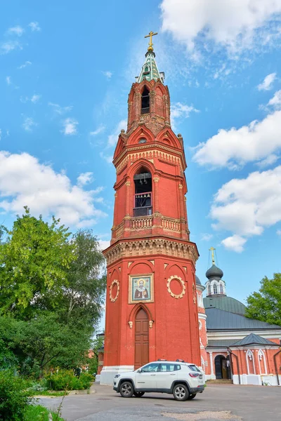 Utsikt Över Klocktornet Nicholas Enda Tro Kloster Gotisk Stil Byggd — Stockfoto