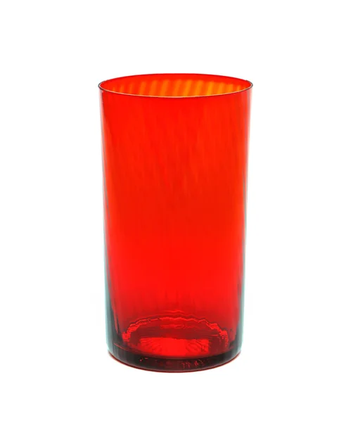 Red glass beaker — Stock Photo, Image