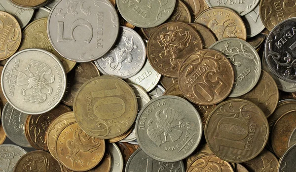 Rus parası - sikke ruble ve kopecks, arka plan