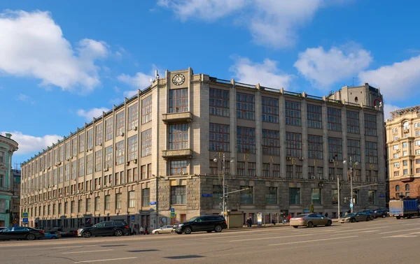 Het gebouw van het hoofdkantoor in Moskou om Telegraph — Stockfoto