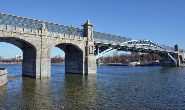 Andreevsky (Pushkinskiy) yaya köprüsü Moskova Nehri