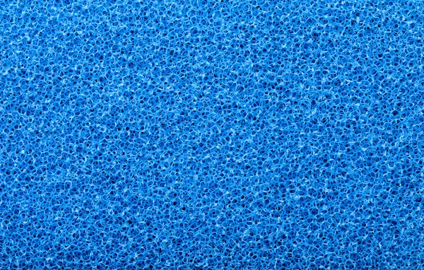 Textura de esponja azul close up fundo — Fotografia de Stock