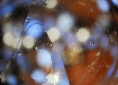 soyut su kabarcıkları ile