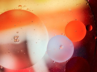 Arka plan, kabarcık soyutlama, portre