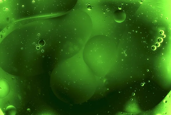 Green bubbles water abstract — Stock Photo, Image