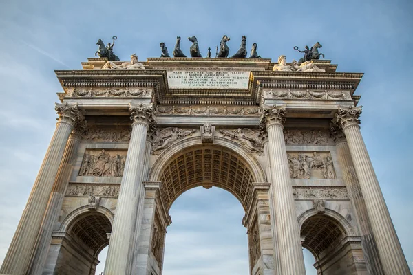 Arch barış sempione Parkı, milan, lombardy, İtalya