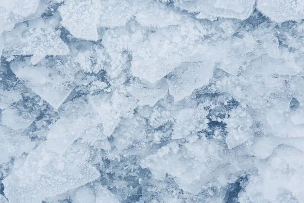 冷たい青い氷の背景のテクスチャ — ストック写真