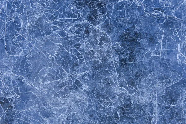 Textura Fondo Hielo Azul Frío — Foto de Stock