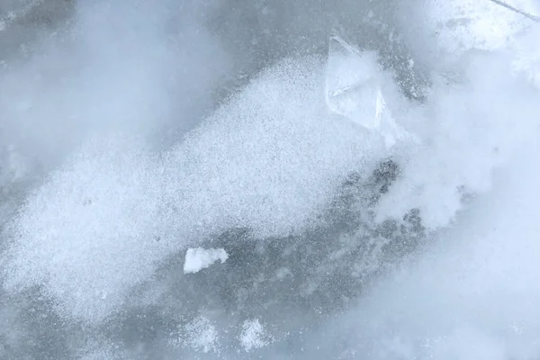 冷たい青氷の背景の質感 — ストック写真