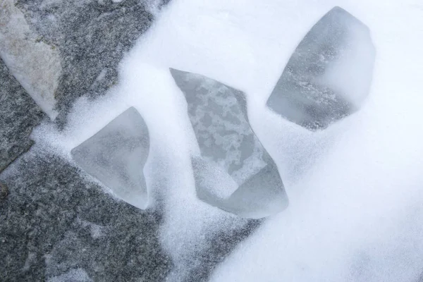 Piedras Congeladas Frías Hielo —  Fotos de Stock