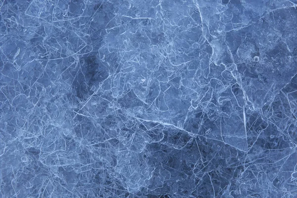Textura Fundo Gelo Azul Frio — Fotografia de Stock
