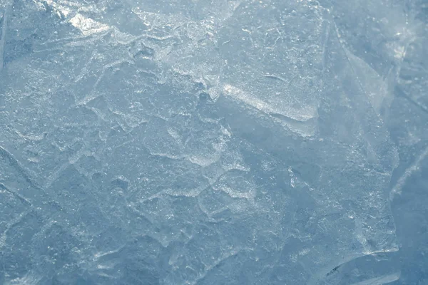 冷たい青い氷の背景のテクスチャ — ストック写真