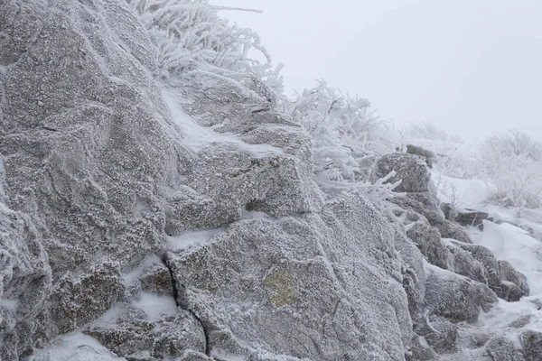 Фон Текстурный Камень Снегу — стоковое фото