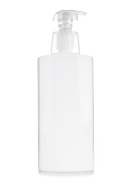 Beyaz arka planda izole plastik şişe