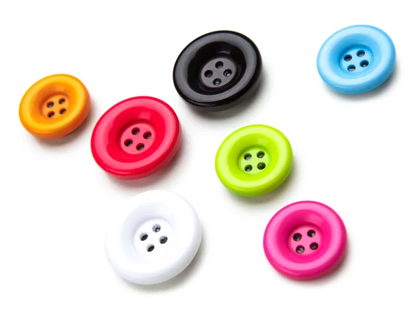 色鮮やかな縫製ボタン — ストック写真